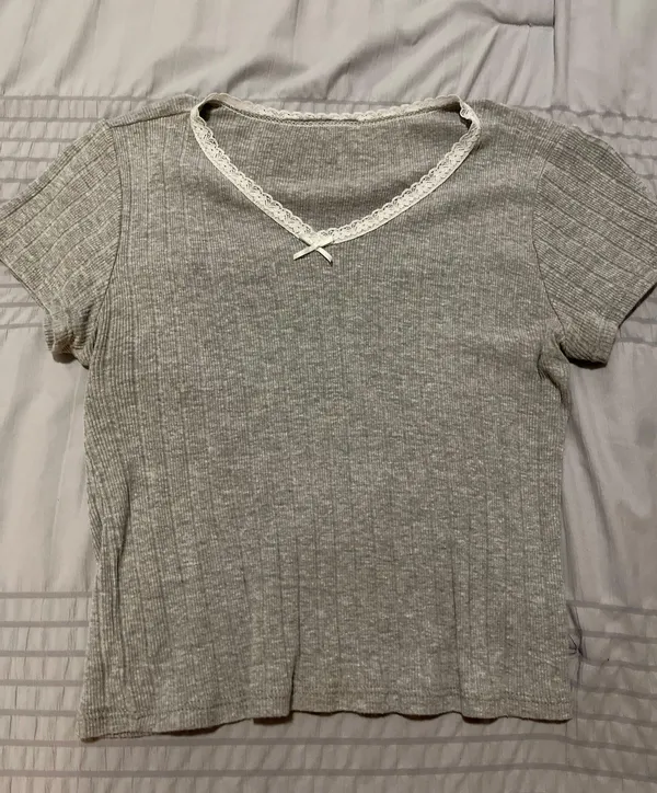 Tilly's Light Grey Blouse - Image 2