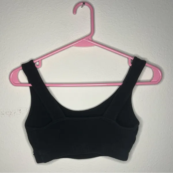 Blackheart Black Reckless Crop Top Bra Vintage Goth Bra Top Y2K Rave Wear - Image 3