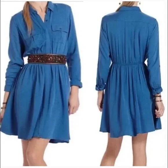 Maeve Long Sleeve Blue‎ Dakota Dress Size XS EUC - Image 2