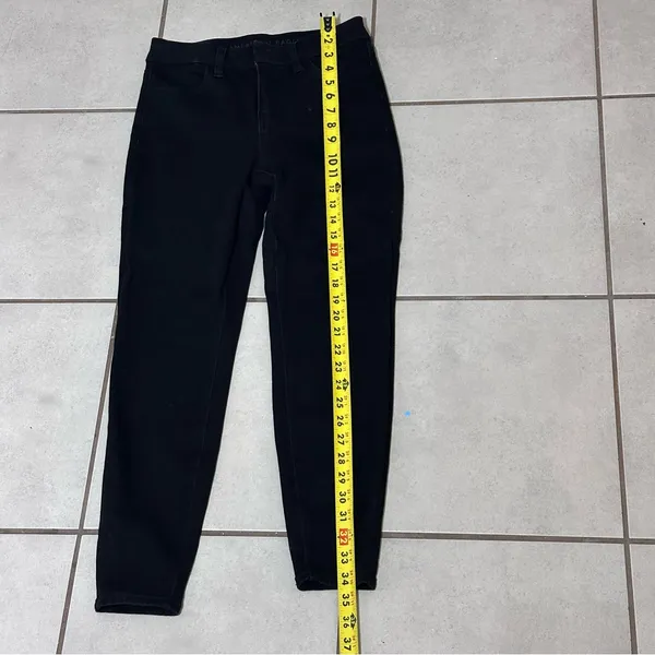 American Eagle Women Black Curvy High Rise Jegging Jeans Dream Stretch size 2 S. - Image 8