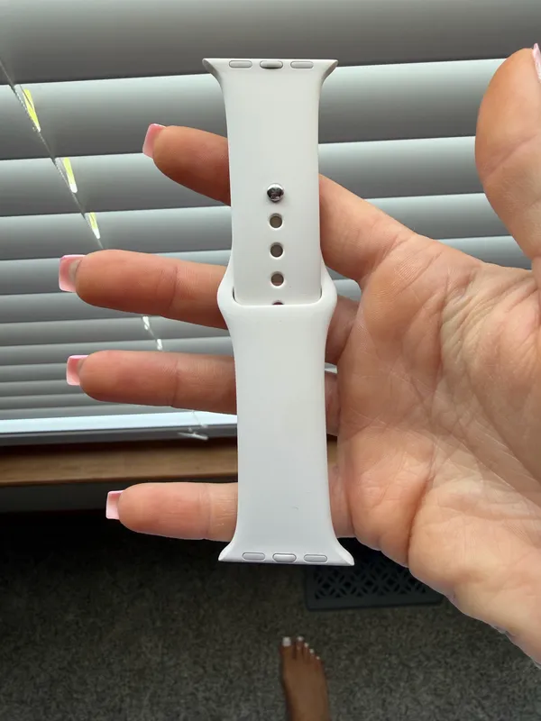 40mm Apple Watch Band S/M Silicone Light Beige - Image 2