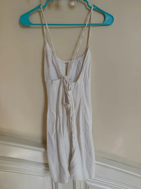 White Mini Dress Pull & Bear - Image 2