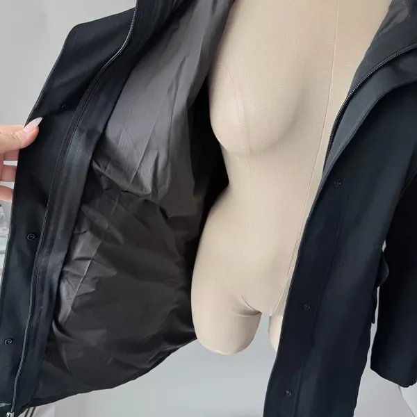 Patagonia Black Hooded Jacket Women’s Small Full Zip Coat - Image 11