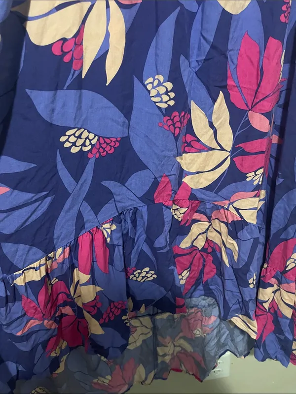 Abel the Label "Santa Cruz" Flutter Sleeve High-Low Midi Dress Athropologie S - Image 5