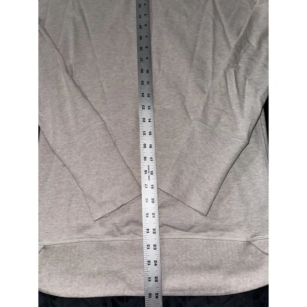 Lululemon Rest Day Pullover Light Pink Cowl Neck Zip Pockets Long Sleeve Size 6 - Image 9
