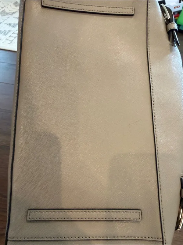 Tory Burch Robinson Tote French Grey Crossbody Bag Shoulder Strap Double Zip - Image 8
