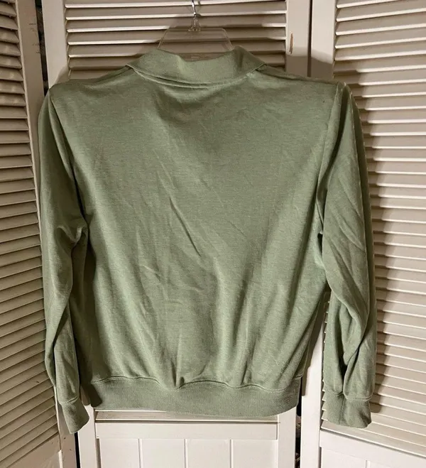 PM Alfred Dunner green embroidered track sweater - Image 2