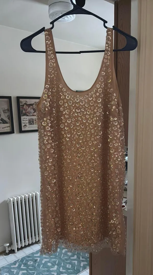 H&M Blush Sparkle Dress From - Image 2