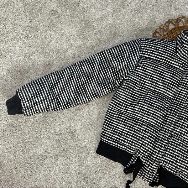 Tularosa X Revolve Ansley Puffer Houndstooth Wool Blend Jacket Coat Size XS - Image 5