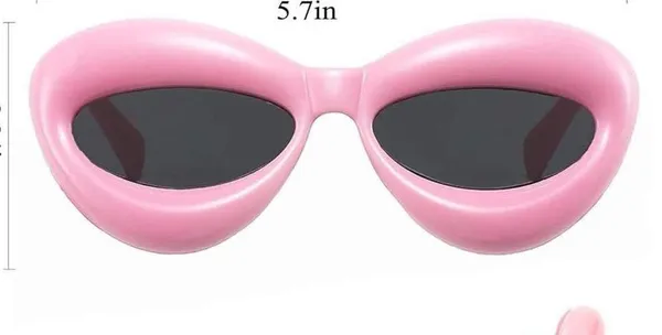 Fashion Inflated Cat-eye Oversized Frame Sexy Lip Candy Glasses Trendy Designer - Image 6