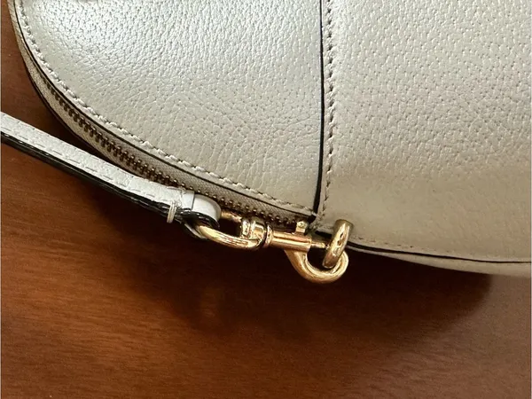 Kate Spade Grove Street Carli Gray Dome Leather Satchel with Crossbody Strap - Image 11