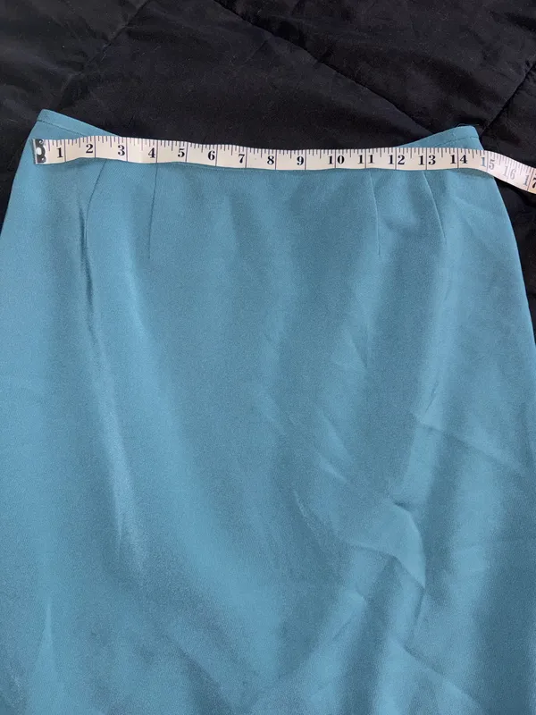 Kasper Teal Blazer Skirt Set - Image 6