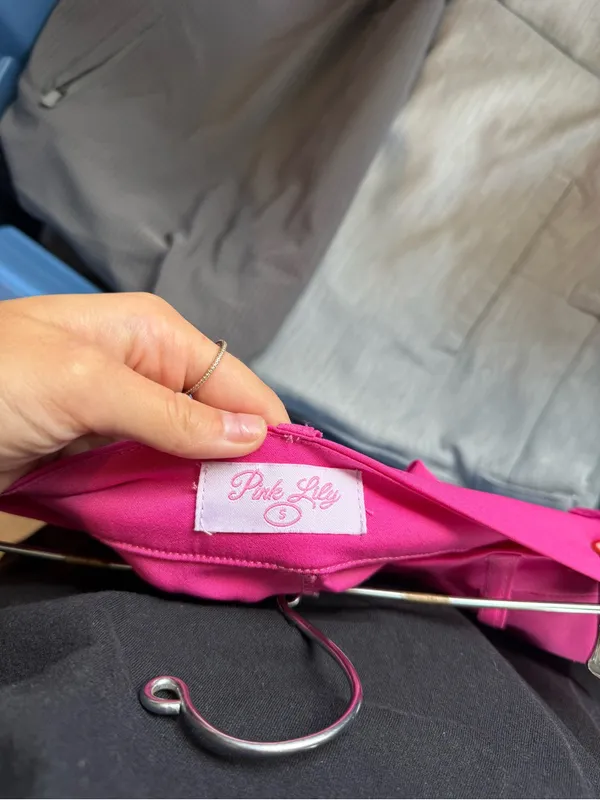 Pink Lily Hot Pink High Waist Tailored Shorts - Image 3