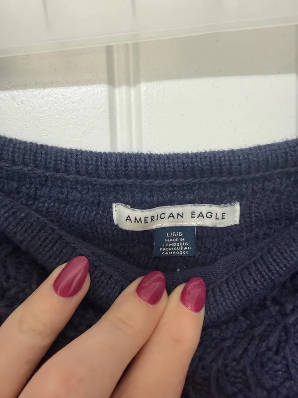 American eagle knit tube top navy - Image 2