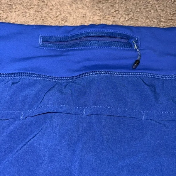 Lululemon Hotty Hot Skirt II Activewear Mesh Hem Sapphire Blue 6 - Image 5