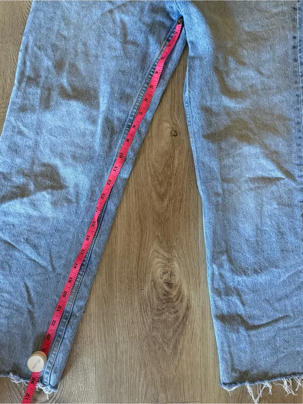 Zara Light Blue Straight cropped Jeans - Image 4