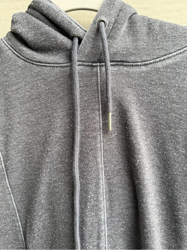 LOGO by Lori Goldstein Gray hoodie Sweatshirt with Drawstring - Image 2