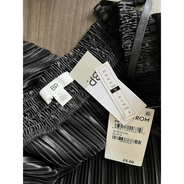 NWT BP Nordstroms Black Plissé Sleeveless Pleated Crop Top Women’s Sz XL - Image 7