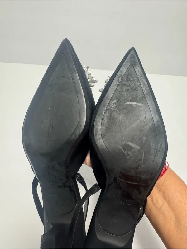 Zara Kitten Heal Women's Embellished Slipper Size 39 - Image 6