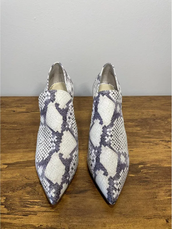 Steve Madden DOLLY Natural Snakeskin Pointed Toe Stiletto Pump 6.5 norm - Image 4
