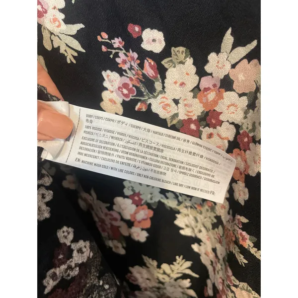 ABERCROMBIE & FITCH Midi Slip Dress Milkmaid Babydoll Moody Floral Size Small S - Image 4