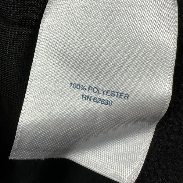 Lands End Outfitters Womens Black Fleece Full Zip Mock Neck Vest XL - Image 3