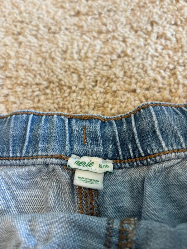 Aerie stretchy denim like shorts - Image 5