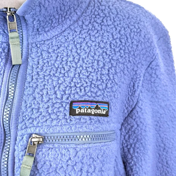 Patagonia Women's Purple Retro Pile Fleece Jacket Size Large - Image 2