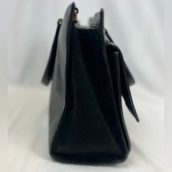 Kate Spade NY Carena Kay Street Pebble Handbag Black Leather Satchel Bag Tote - Image 3