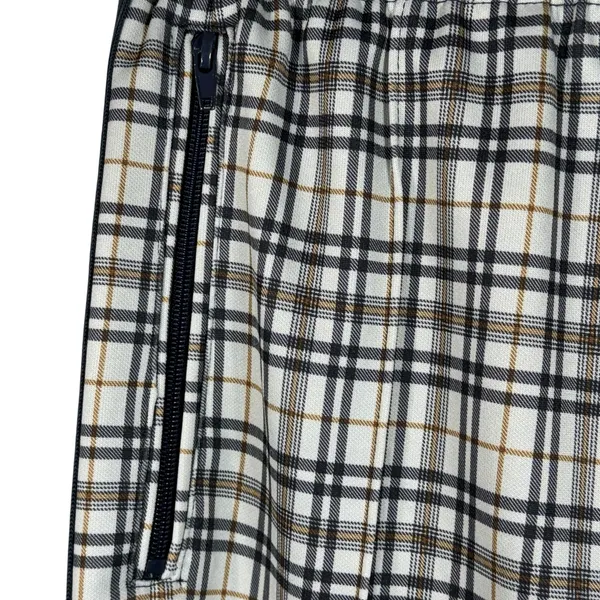 Urban Outfitters Medium Pants Plaid Pull-On Stretch Zip Pockets Hi-Rise Creased - Image 3