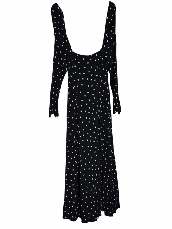 & Other Stories Ruched Polka Dot Maxi Dress - Image 4