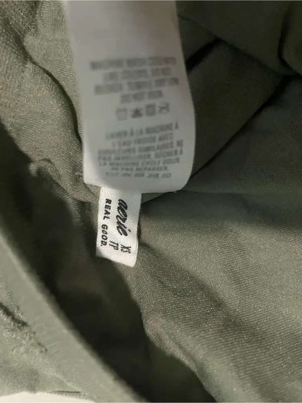 aerie Olive Green Embroidered Scoop Tank - Image 3