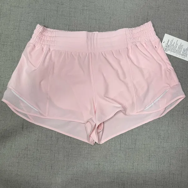 Lululemon Hotty Hot High Rise Athletic Shorts Strawberry Milkshake Pink 12 NWT - Image 5