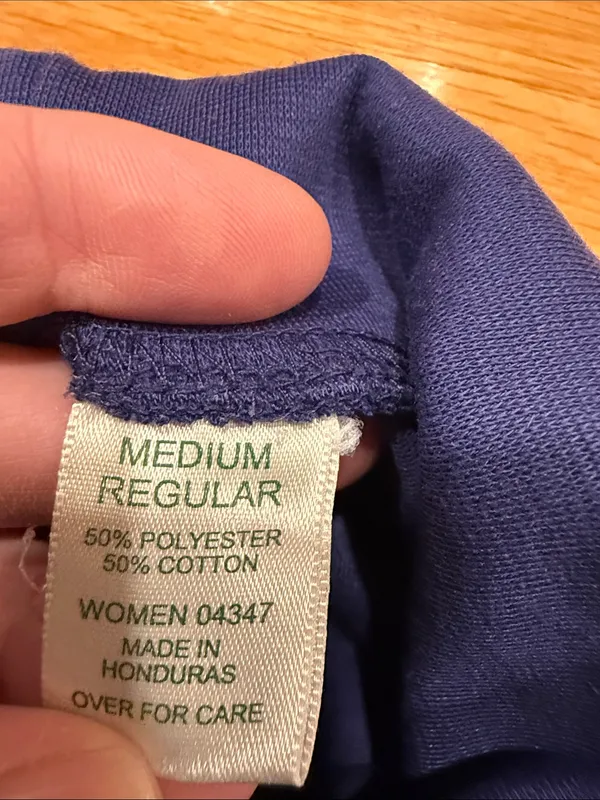 L.L.Bean blue turtleneck size medium. - Image 3
