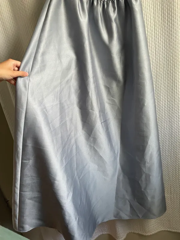 D707 Bridesmaid Dress Platinum - Image 10