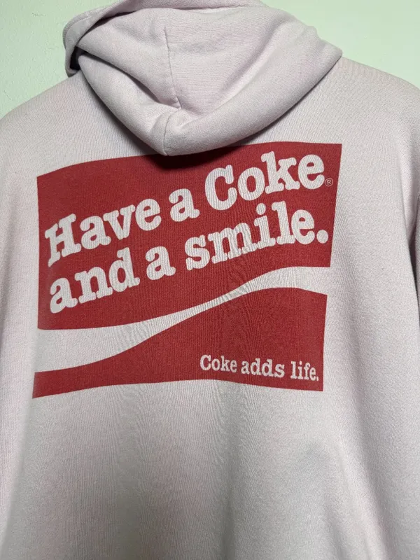 Pink Enjoy Coke Pull Over Hoodie  - Image 2