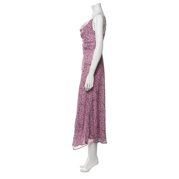 Misha Collection Printed Long Sleeveless Cowl Neck Dress Size 10 NWT - Image 5