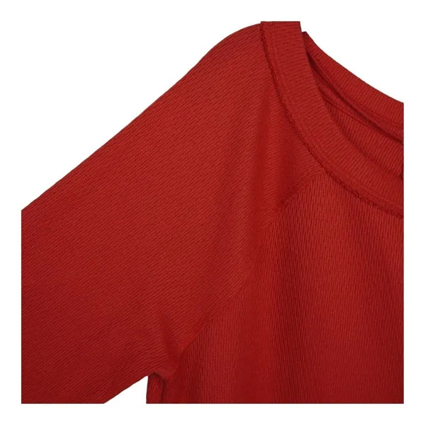 We The Free People Red Thermal Top Women Medium Thumbhole Slit Gorpcore - Image 7