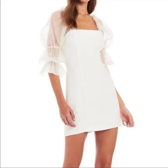 Amanda Uprichard White Tia Dress - Image 4