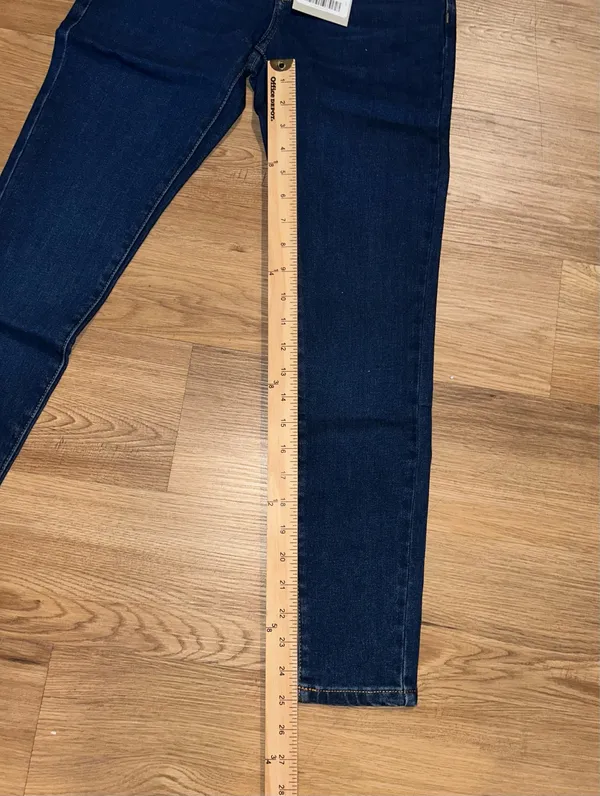 Everlane 23 Ankle Mid Rise Skinny Jeans Size 23 Dark Wash - Image 7