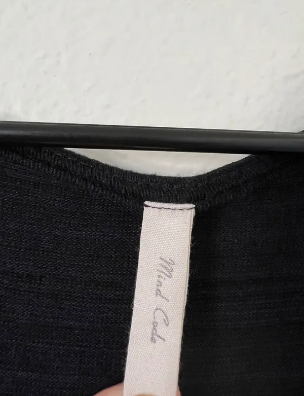 Blue/Black Flowy Drape Blouse - Image 9