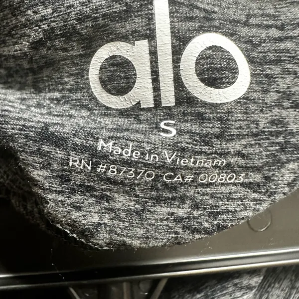 ALO Yoga alosoft 7/8 highlight Charcoal Heather Leggings sz sm - Image 4