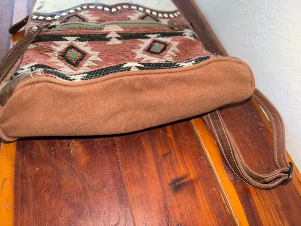 Myra Bag Cow hide Southwest Avery Backpack Bag cabincore rustic country - Image 9
