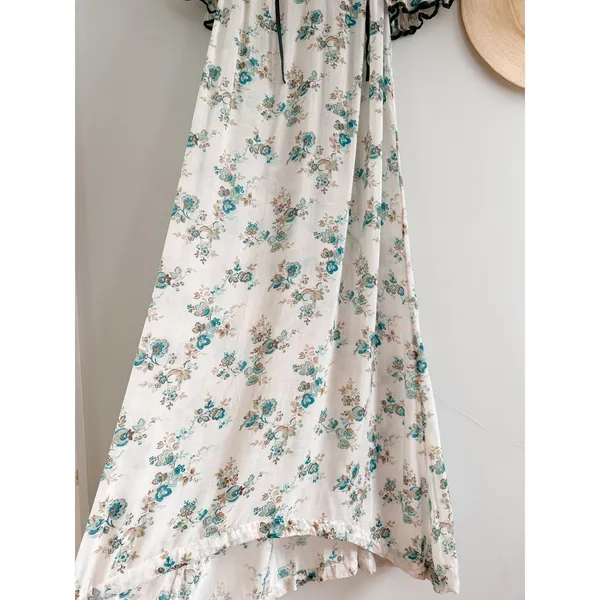 Tuckernuck | Tnuck‎ Beach | Coverup Delphinium Bloom Maxi Cassis Caftan | Sz S - Image 7