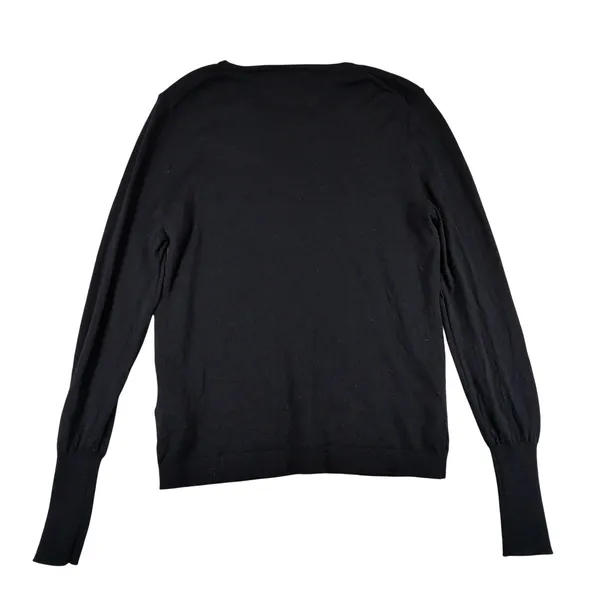 J.Crew Womens Black 100% Merino Wool Crew Neck Sweater BJ593 Size Small - Image 2