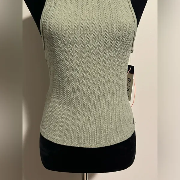 NWT Roxy Green Silver Spring Dreams Crop Top size large - Image 4