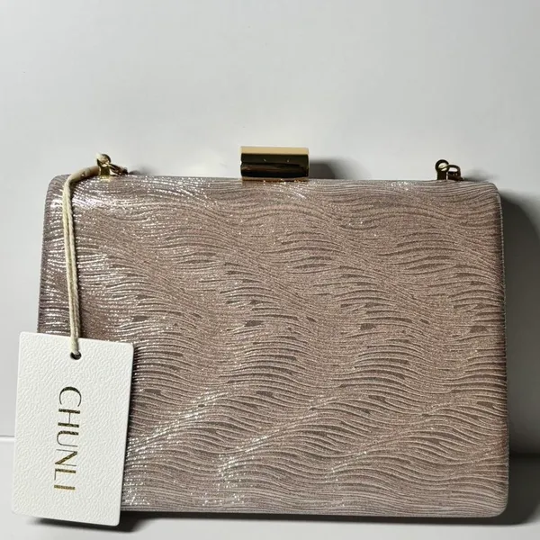 & Other Stories 2 Bundle Pink+Silver Crossbody Purse Bags - Image 4