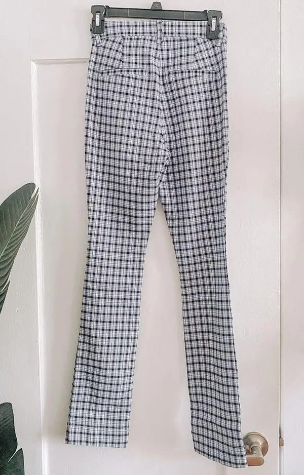 Hollister // ultra high rise plaid pants - Image 3