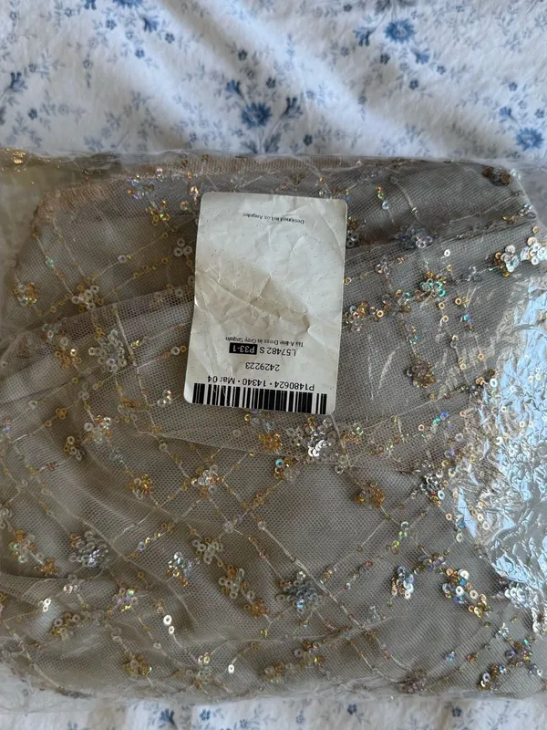 Lucy in the Sky Silver Sequin V‑Neck Mini Dress - Image 2