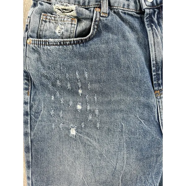 We‎ the Free People Dakota Straight Leg Jeans Size 29 Denim Distressed Cigarette - Image 10